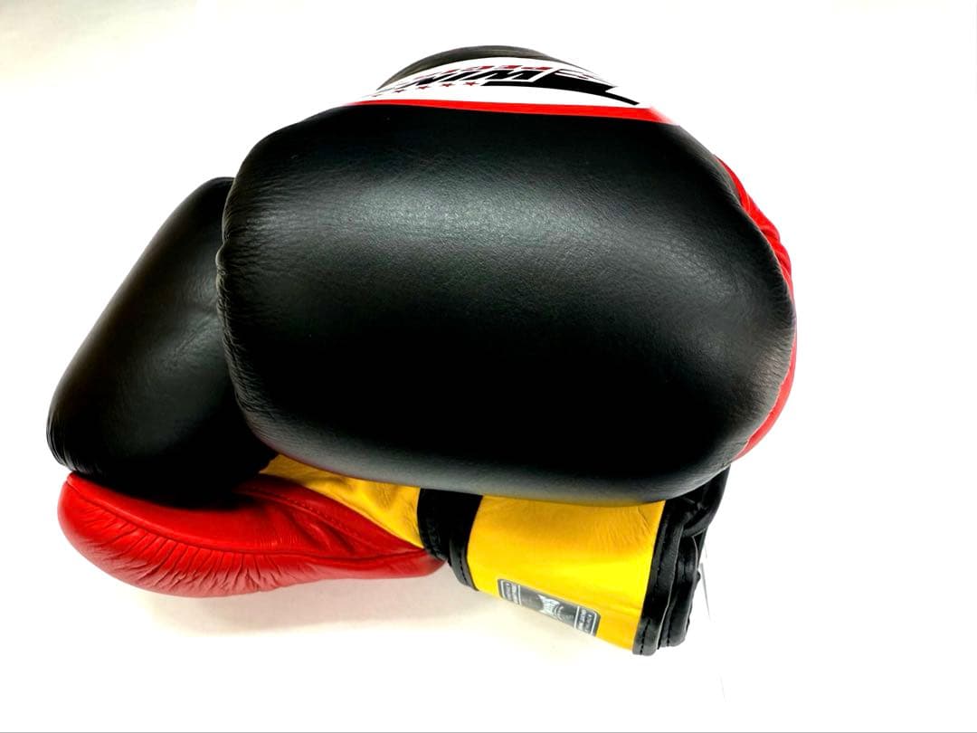 新品　TWINS グローブ 14oz 黒黄赤　本革製　ツインズ　送料込