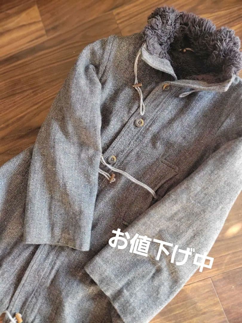 9000→8000 に 45r*p　暖かーいもこもこモッズコート。