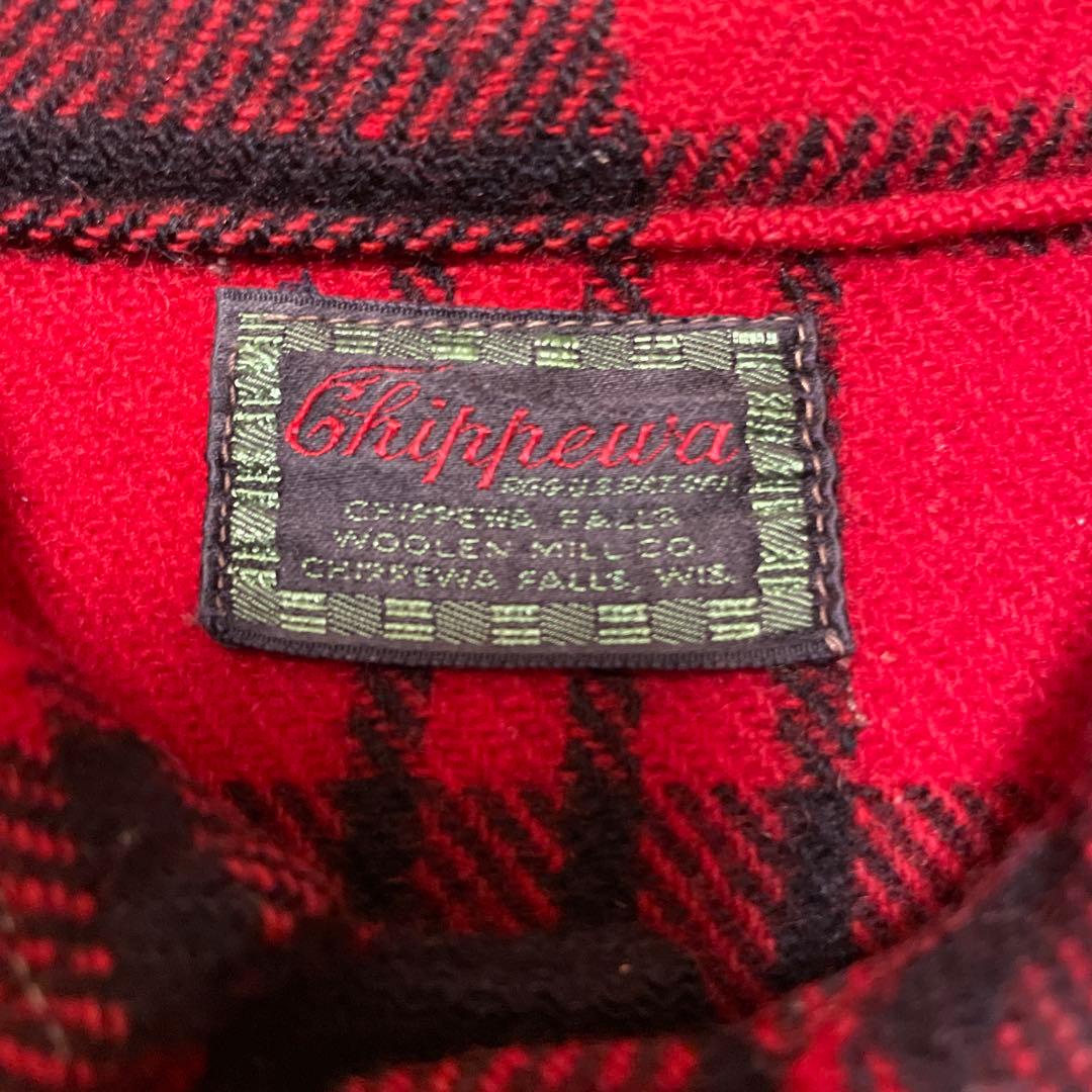 50s ヴィンテージ chippewa チペワ ウールシャツジャケット