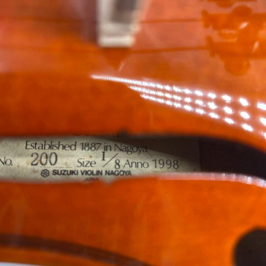 【弦新品】Suzuki No200 1/8 1998年製 バイオリン 弦楽器