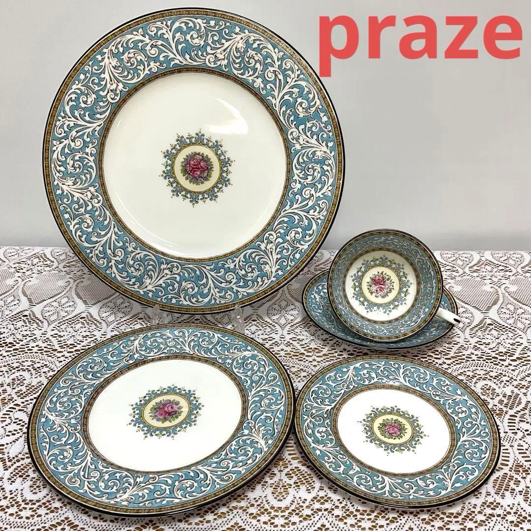 ウェッジウッド プレイズ　ターコイズ　5ピース　ディナーセット