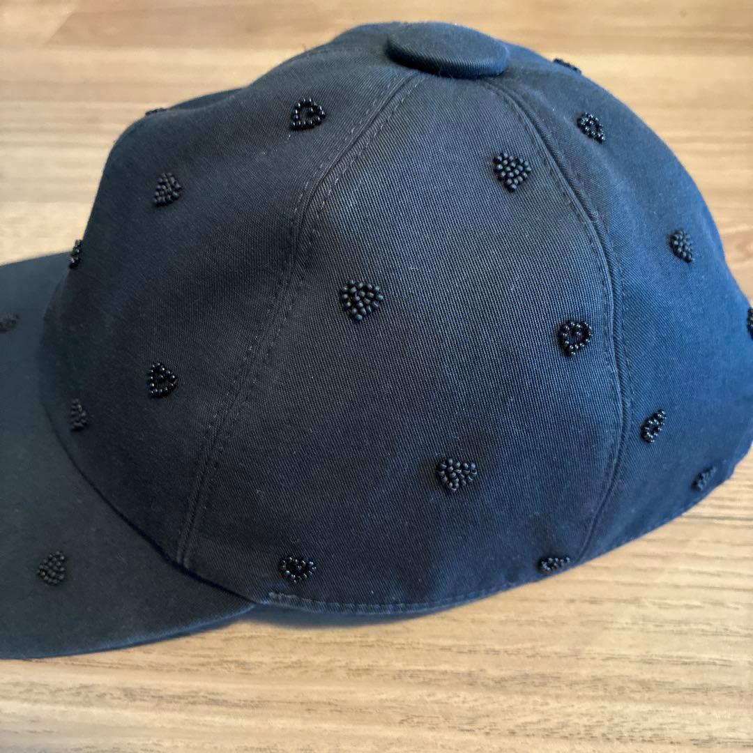 エルメス　ブラック　ベースボールキャップ