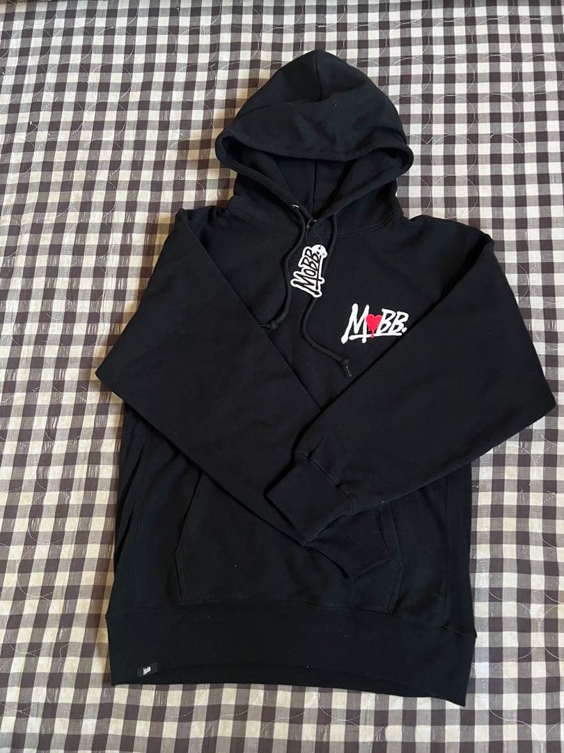 トップス HEART DRIP HOODIE -BLACK-