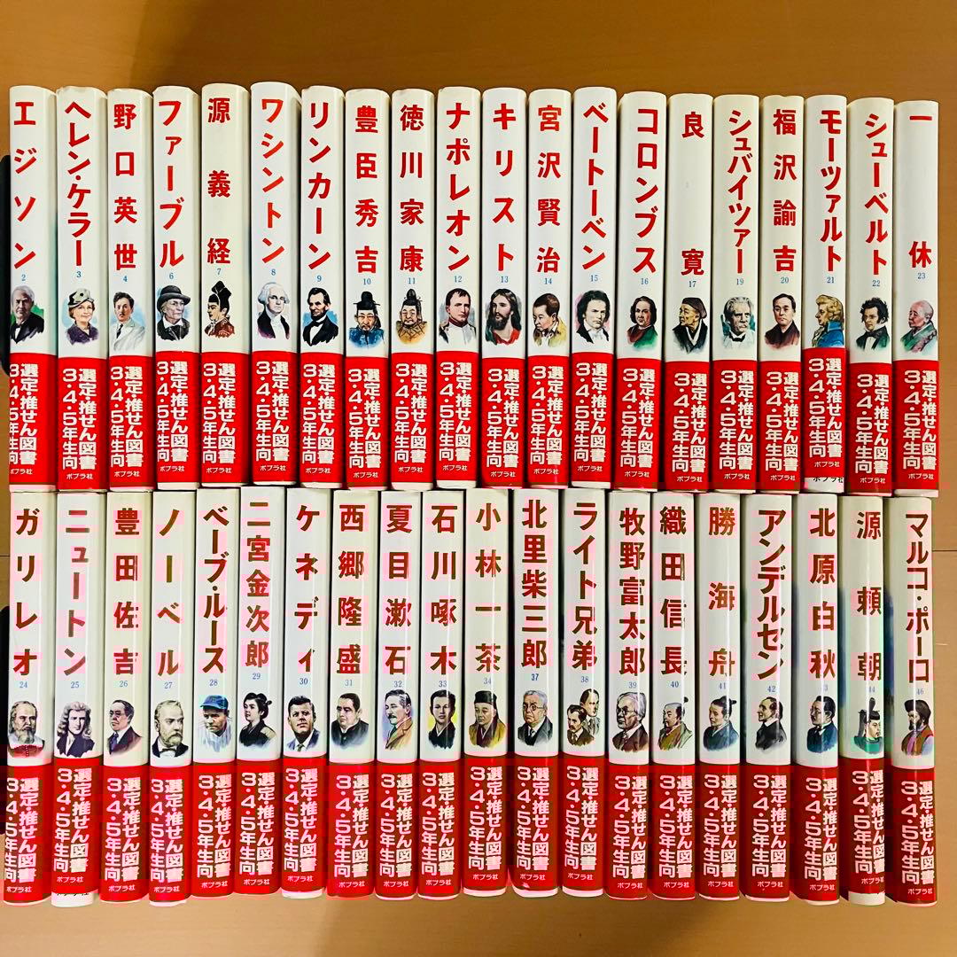 ポプラ社　子どもの伝記全集　40冊セット　まとめ売り