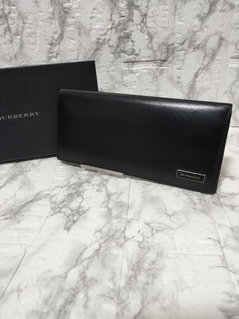 【美品✨️】BURBERRY バーバリー　ブラック 長財布