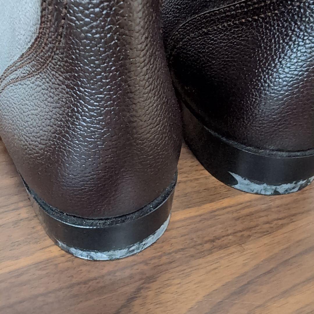 レア　陸上自衛隊　旧型半長靴　茶色　26.5センチ　ミリタリーブーツ　美品