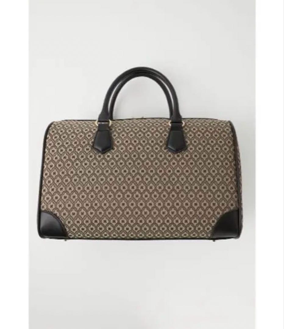 MOUSSY モノグラムボストンバッグ（L）　ブラウン