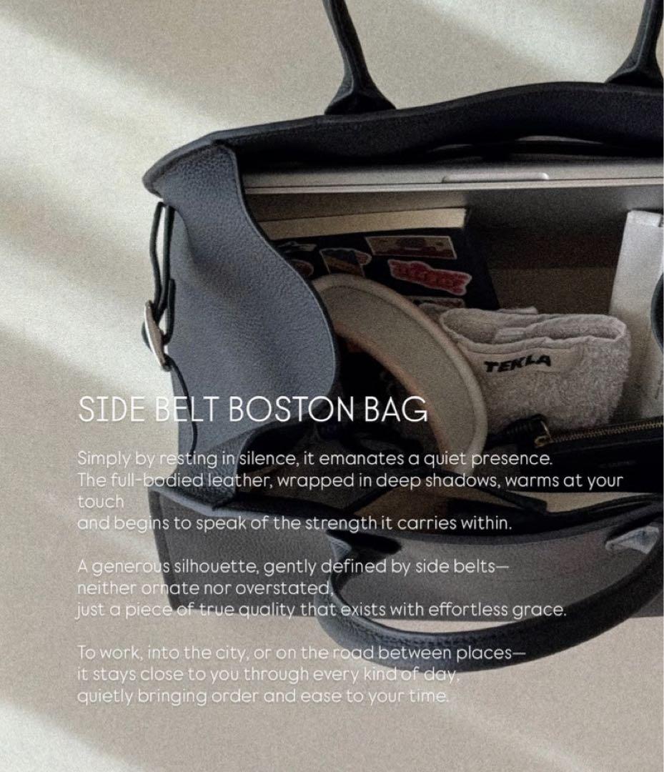 JISTORY ジストリー　SIDE BELT BOSTON BAG ブラック