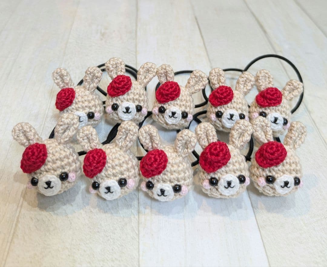 ヘアゴム　あみぐるみ