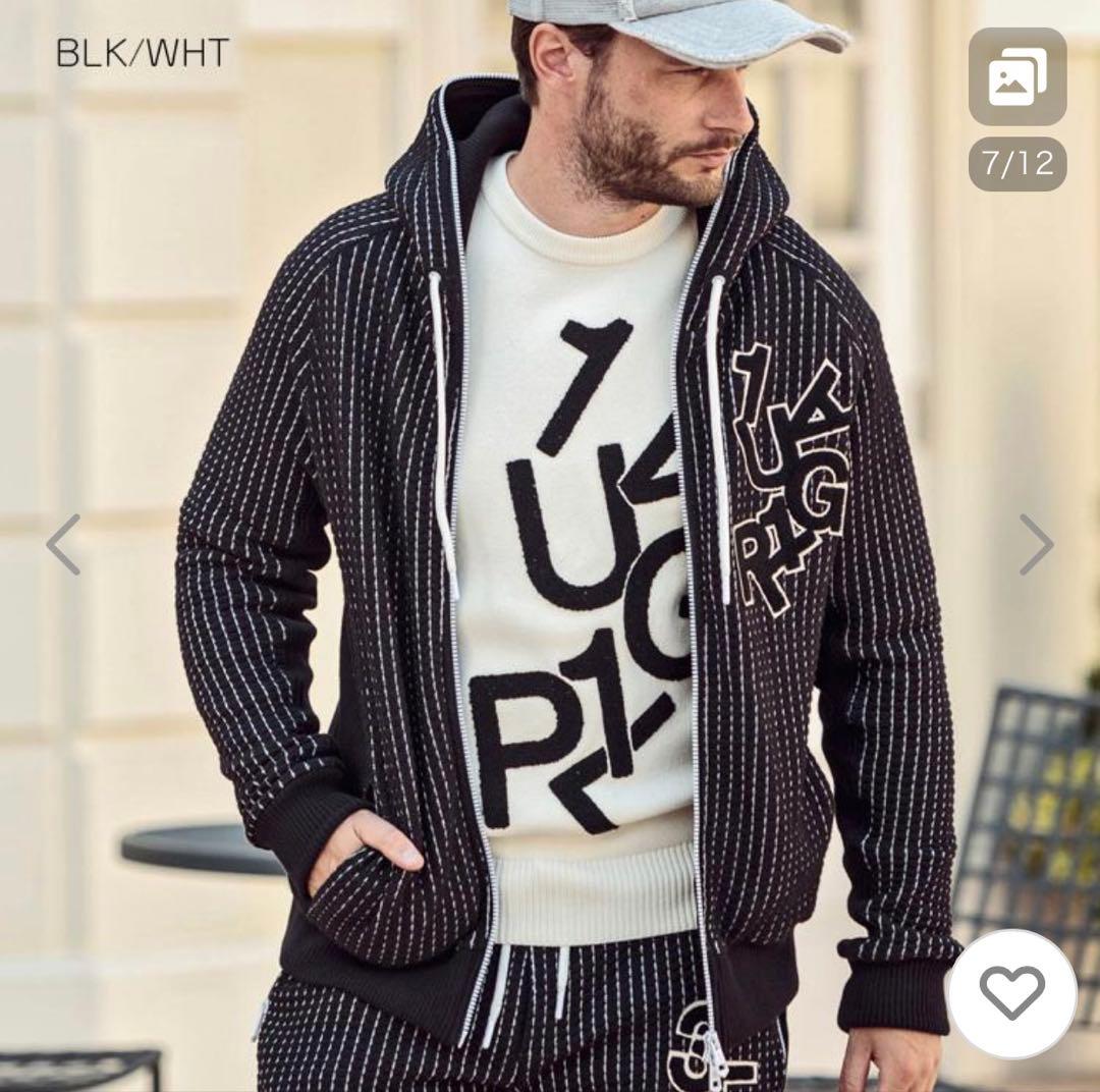 1PIU1UGUALE3 ウノピュウ relaxリラックス ワッフルリブパーカー