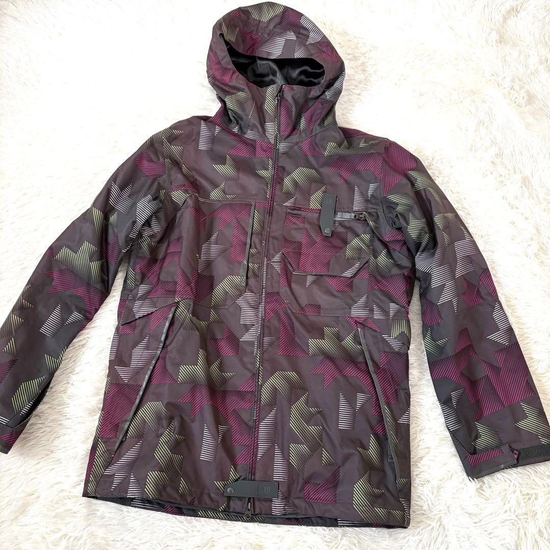 極美品☆BURTON☆バートン　スノーボードウェア　スキー　上下　Mサイズ　総柄