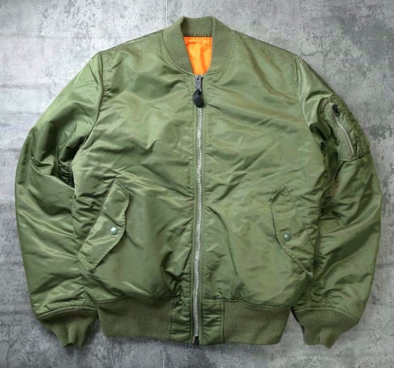 ALPHA アルファ MA-1 フライトジャケット アーカイブ Y2K カーキ