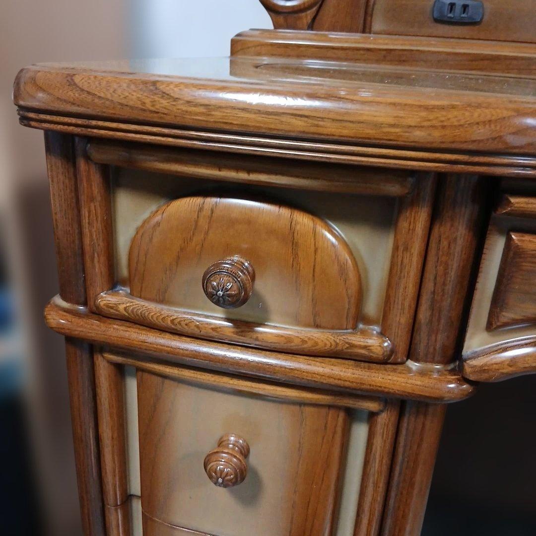 木製クラシックドレッサー昭和レトロ豪華 ハデ婚婚礼家具特大サイズ