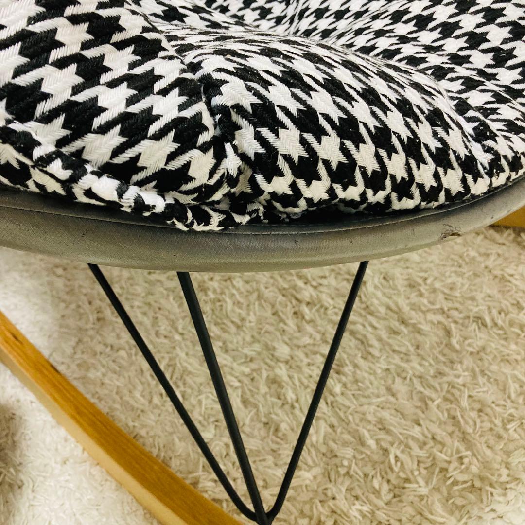 【激安】ロッキングチェア　足置きセット　1人掛け　ふわふわ