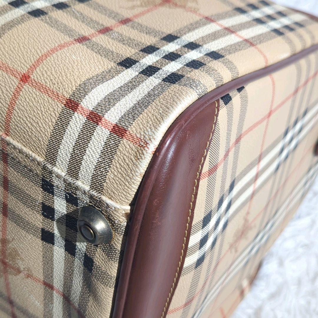 〈大型サイズ〉BURBERRYS ノバチェック ボストンバッグ シャドーホース