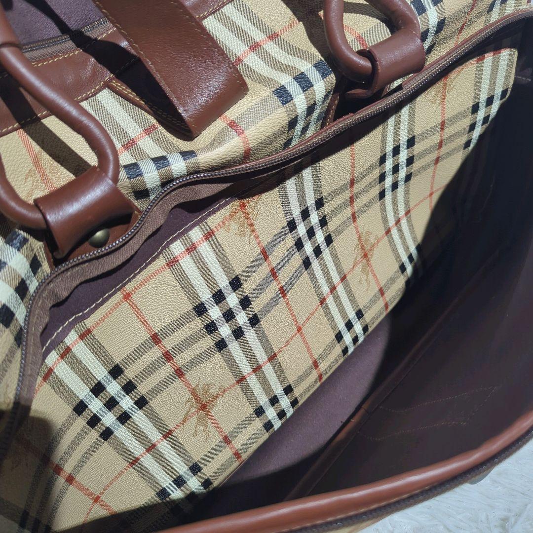 〈大型サイズ〉BURBERRYS ノバチェック ボストンバッグ シャドーホース