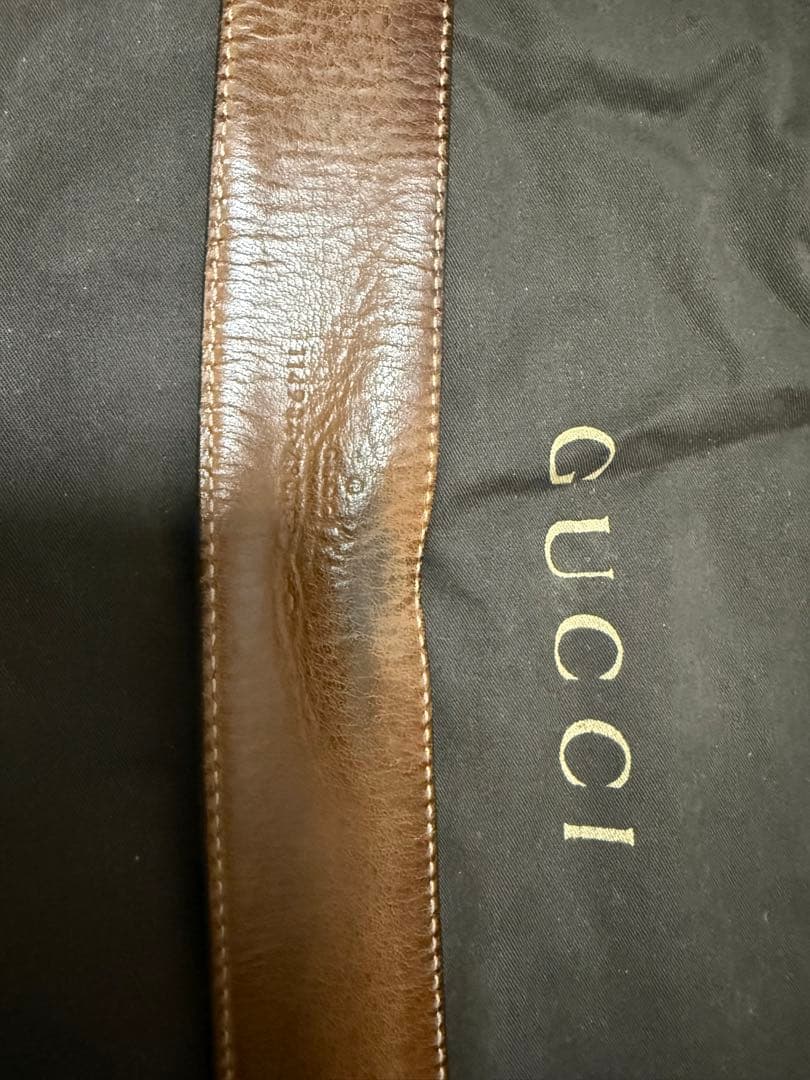 GUCCI GGパターン ベルト ブラウン/ベージュ