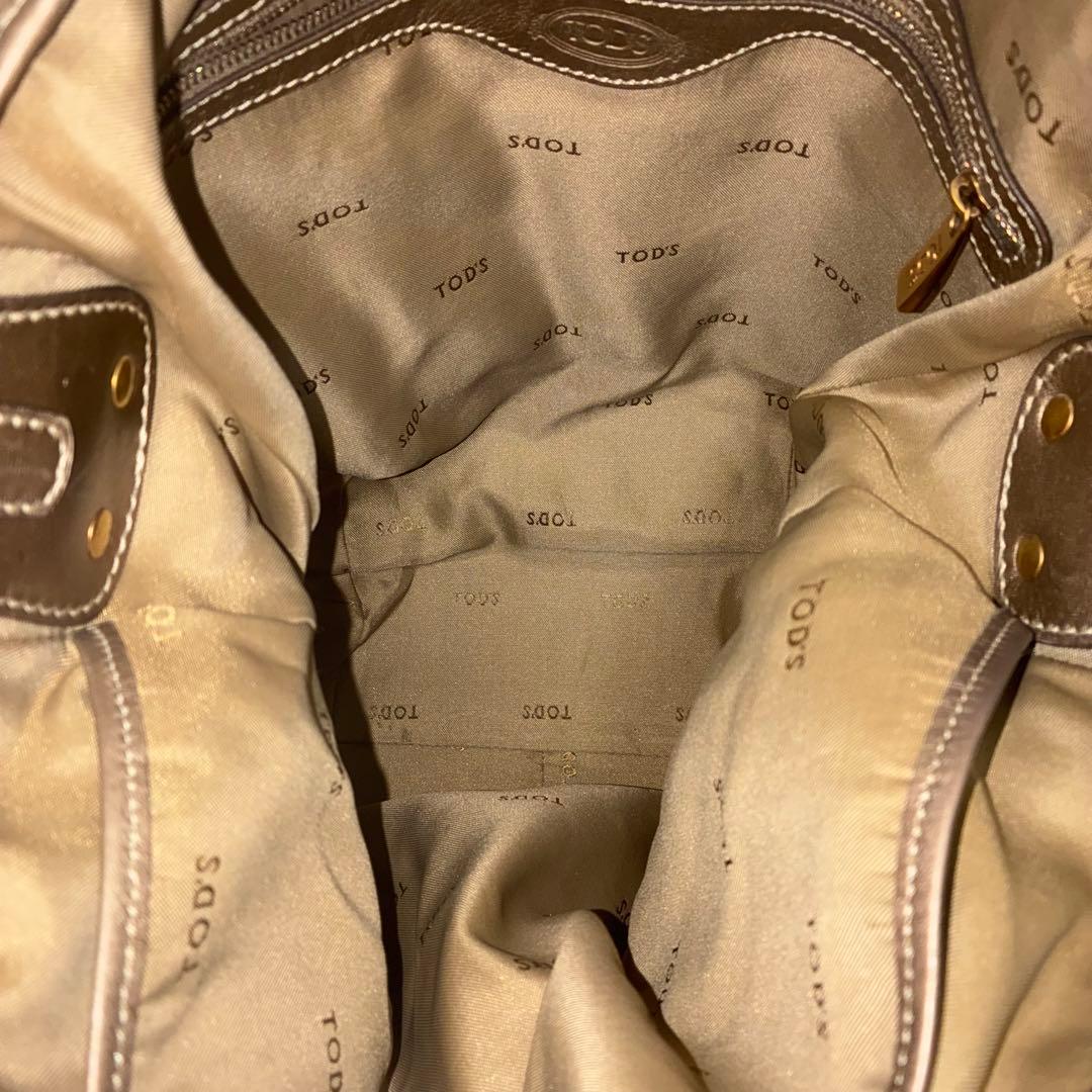 Tod's トッズ Gライン 2way ゴールド金具 ロゴ 刻印 大容量 肩掛け