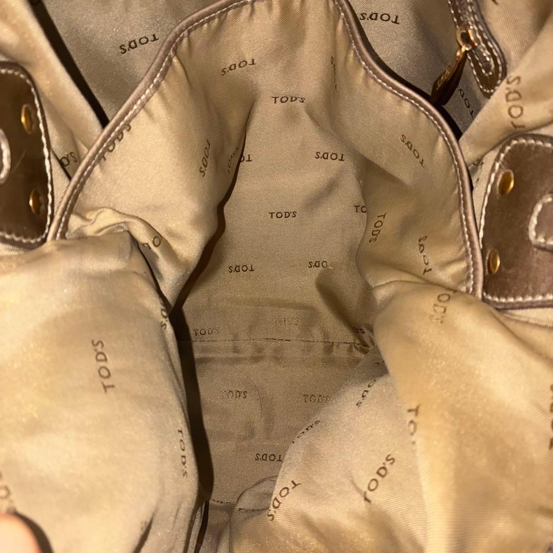 Tod's トッズ Gライン 2way ゴールド金具 ロゴ 刻印 大容量 肩掛け