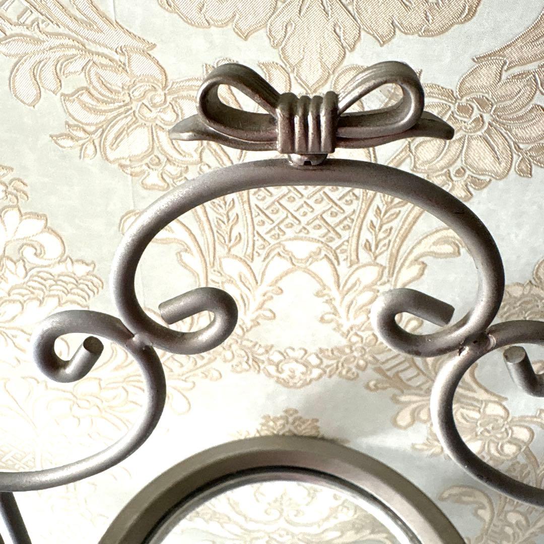 可愛い♡リボン小物3段トレイ(シルバー)セット