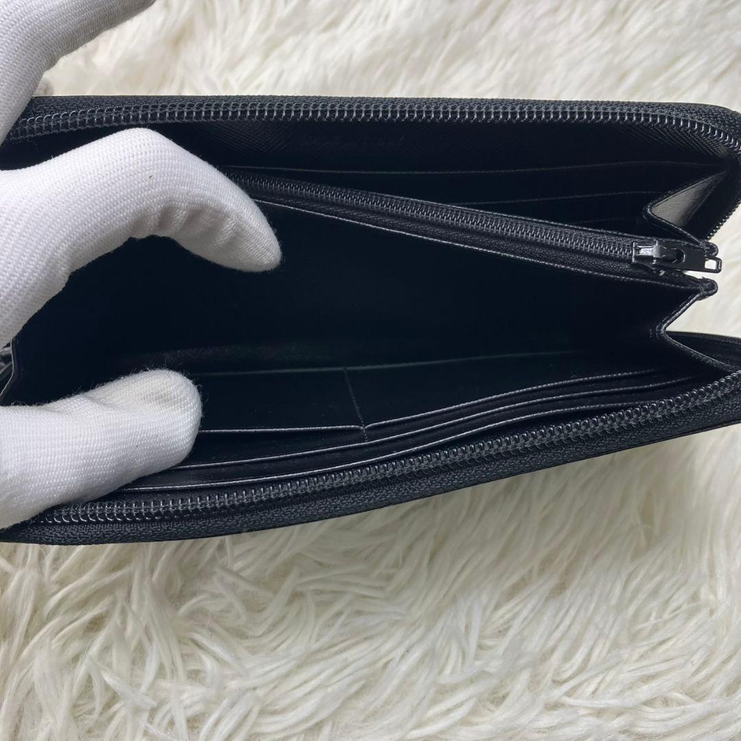 ぷぷ様✨PRADA プラダ　M176A 三角ロゴ　サフィアーノ　長財布　黒