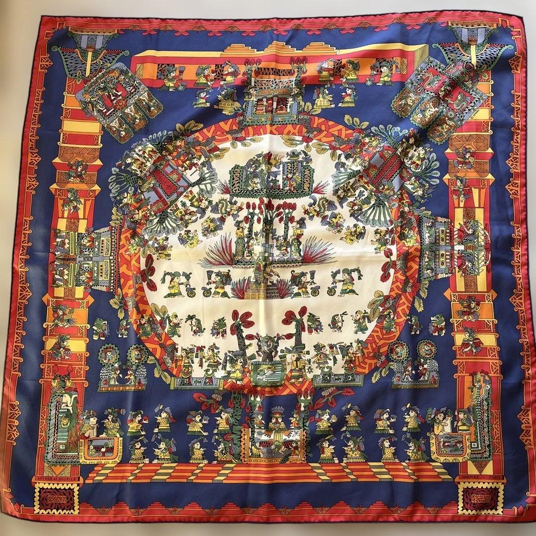 エルメス スカーフ カレ 天体と太陽 90