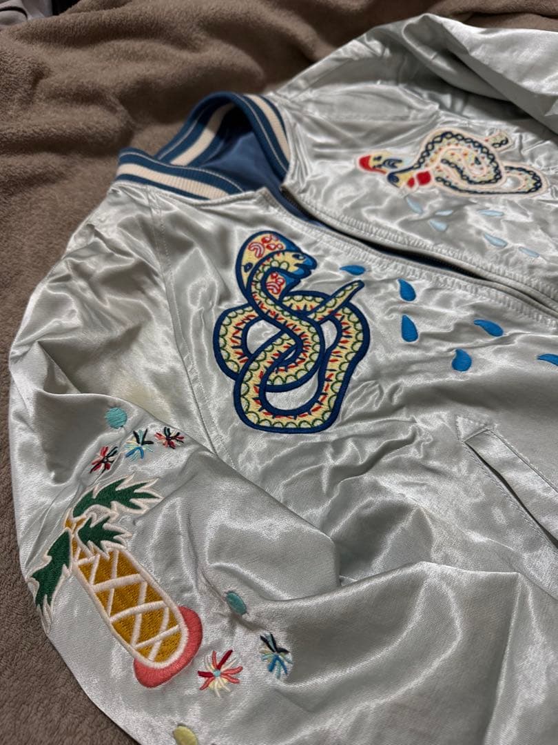 ２面用 DIESEL party 限定 スカジャン unisex レーヨン 珍