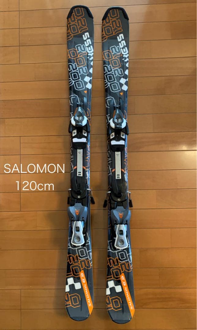 SALOMON スキー板 120cm ビンディング付き