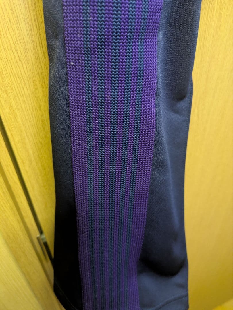 NEEDLESトラックパンツナロータイプ ネイビー×パープル Sサイズ