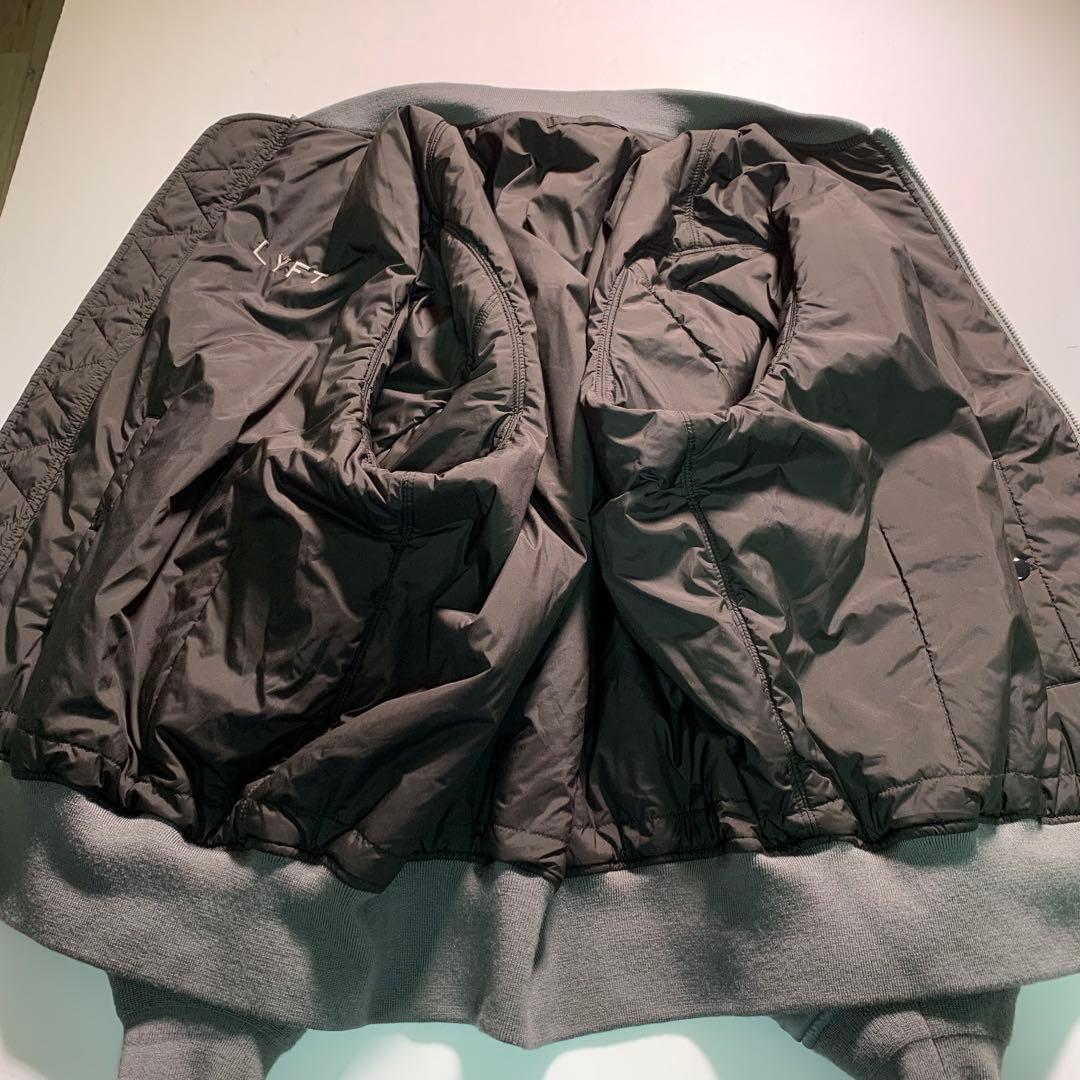 LYFT MA-1 フライトジャケット 中綿入り XLサイズ ブルゾン グレー