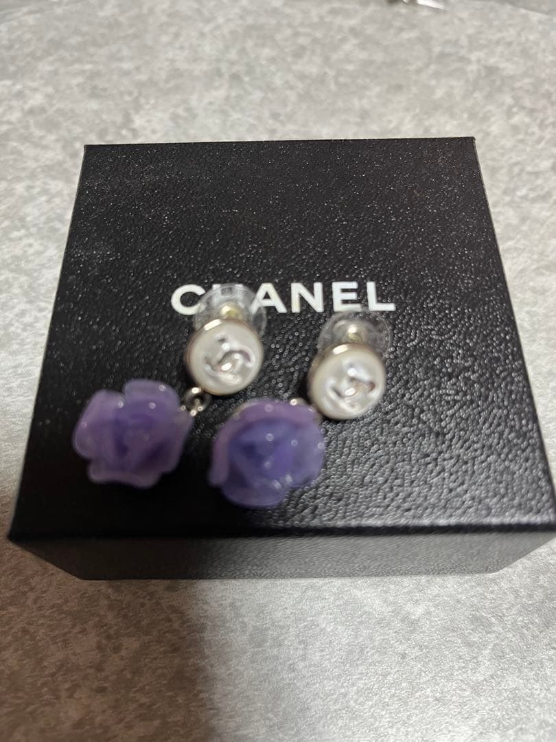 シャネル CHANEL ヴィンテージ カメリア ココマーク ピアス