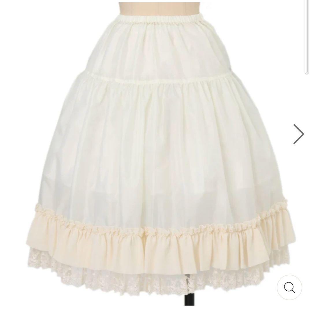 Innocent World♡裾レースペチコート♡生成り