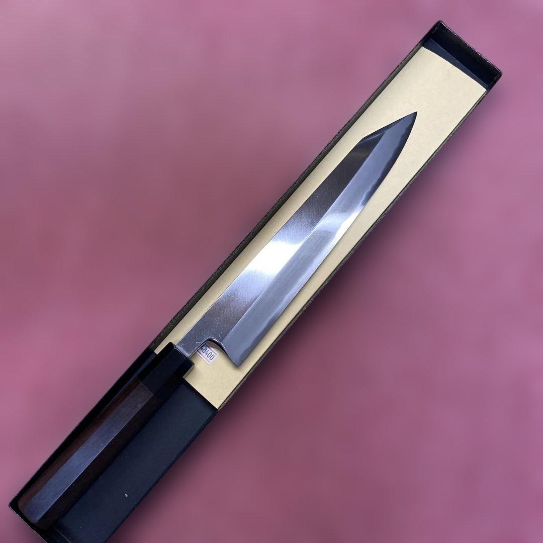 青二鋼　勘所切付型特製万能和包丁　240㎜ 8寸