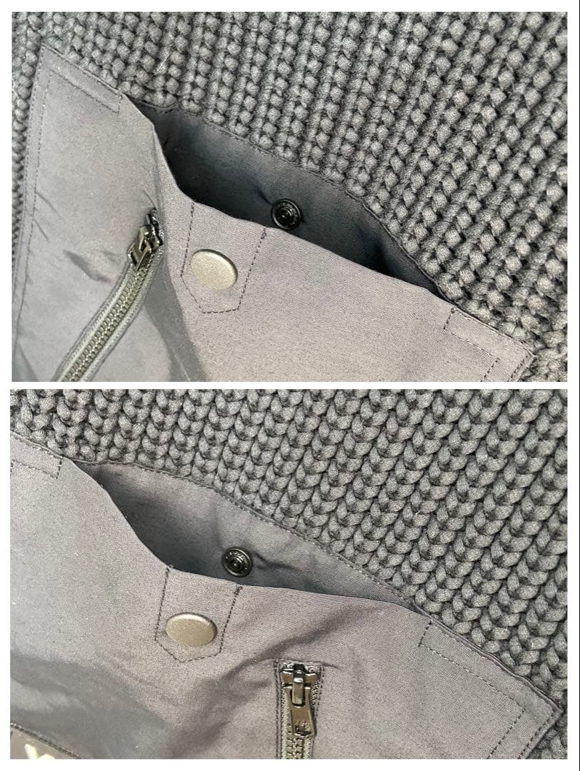 ✨Y-3 adidas ジッパーポケット付き コットン マフラー 黒