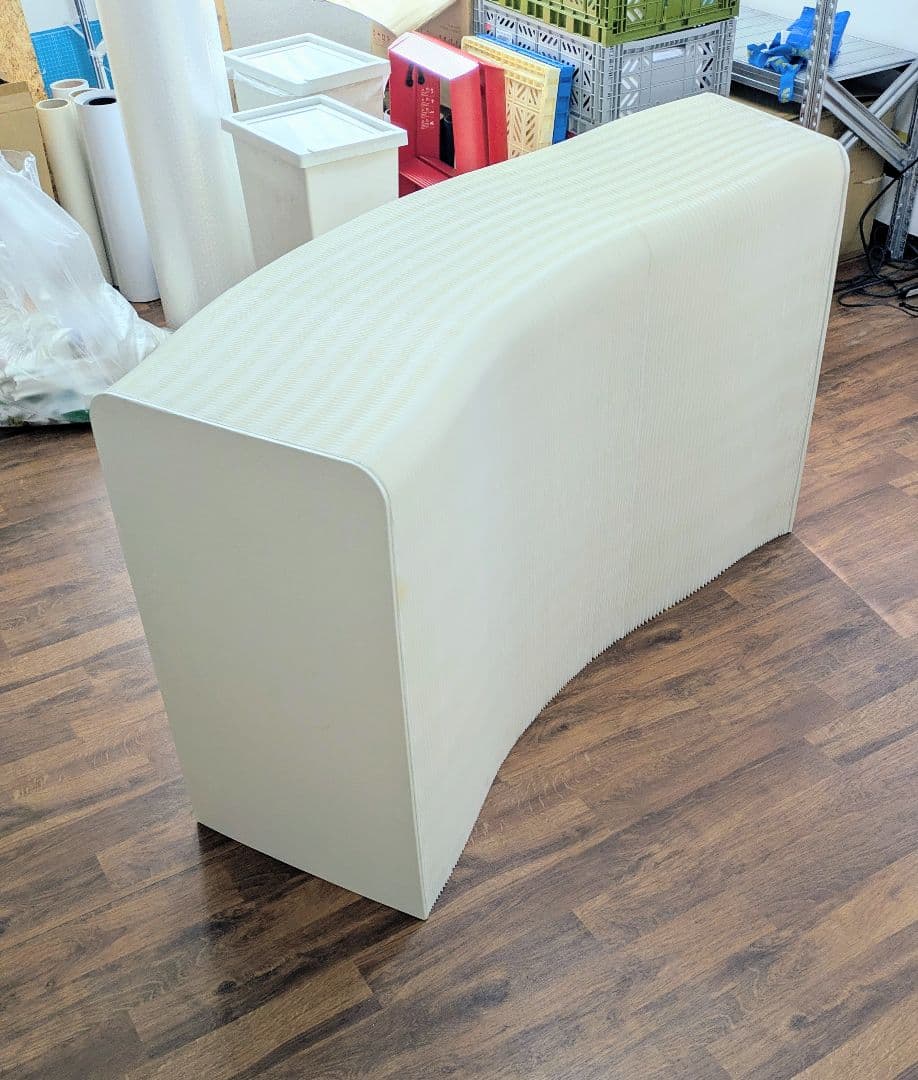 HINTON 折りたたみ式シェルフ　ホワイト　展示会POPUPに