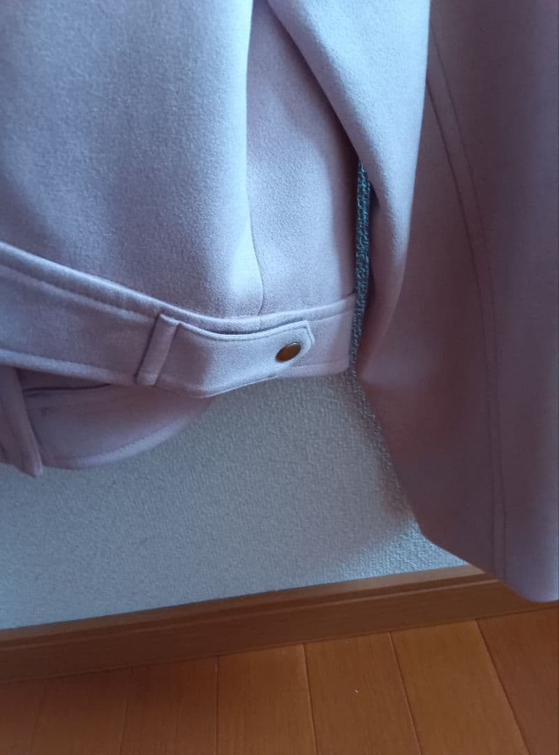 お値下げ新品！マルン 4L17号 ライダースジャケット フェイクスエード ピンク