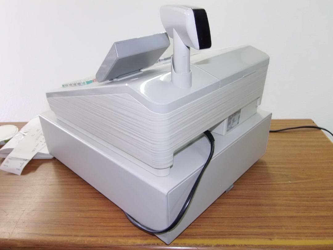 325すぐ使える設定無料XE-A407W　20部門シャープインボイスレジスター