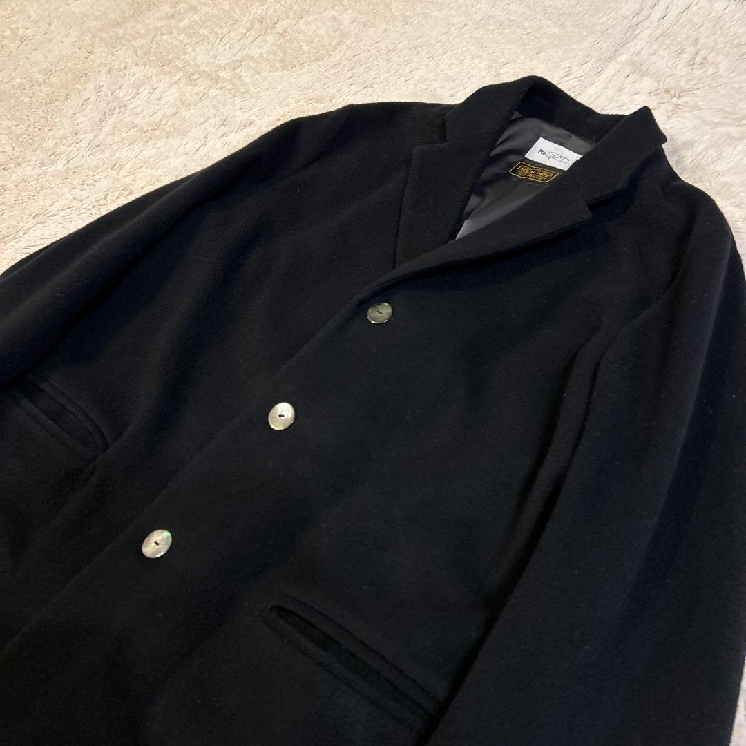 Super 140's Jackal チェスターコート まとめMB 黒ブラック