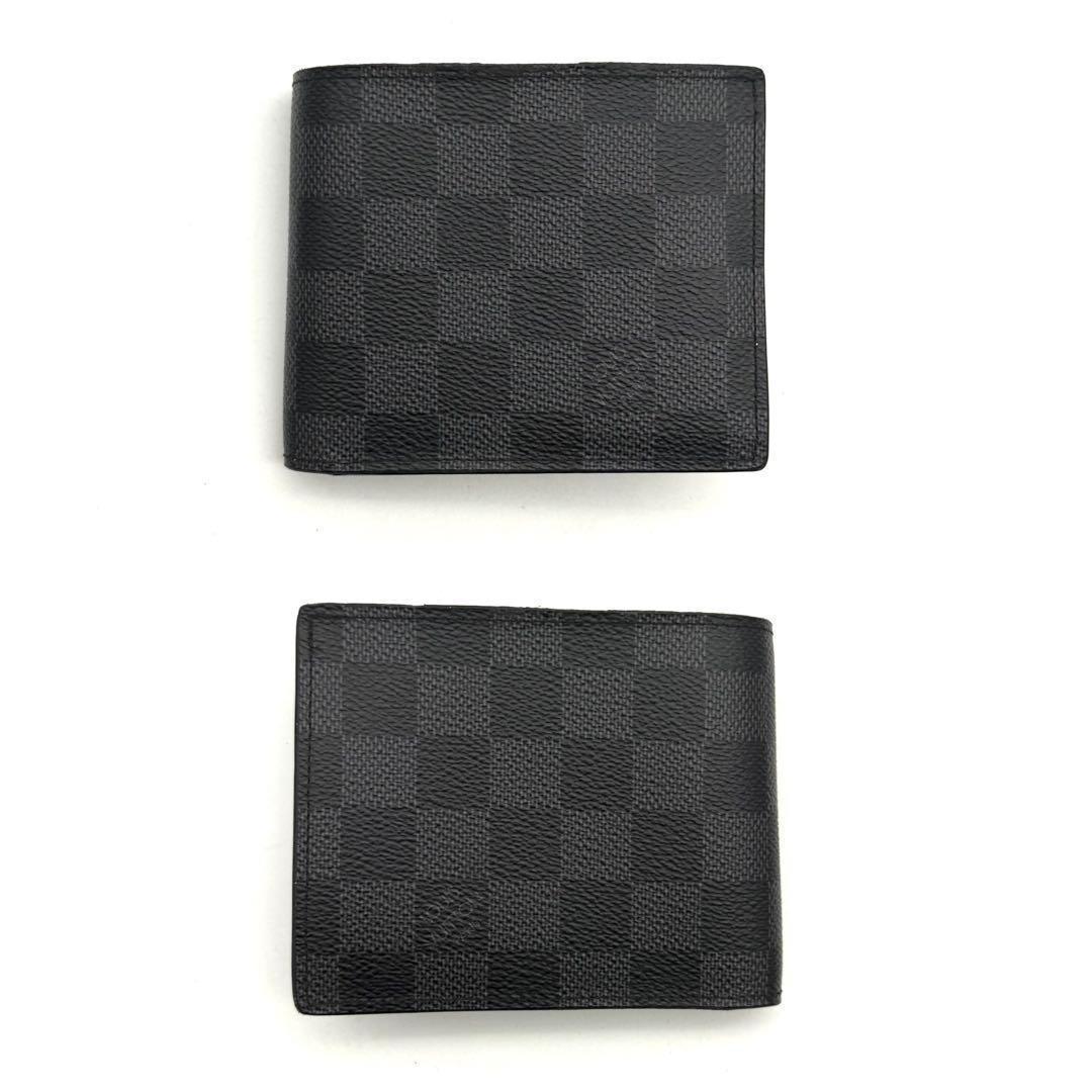 【新品近い】ルイヴィトン ダミエグラフィット ポルトフォイユ マルコ 折り財布