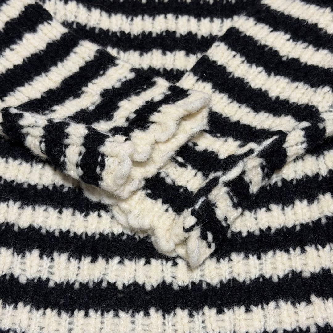 IENA BLACK ハイネックボーダーニット 2024AW