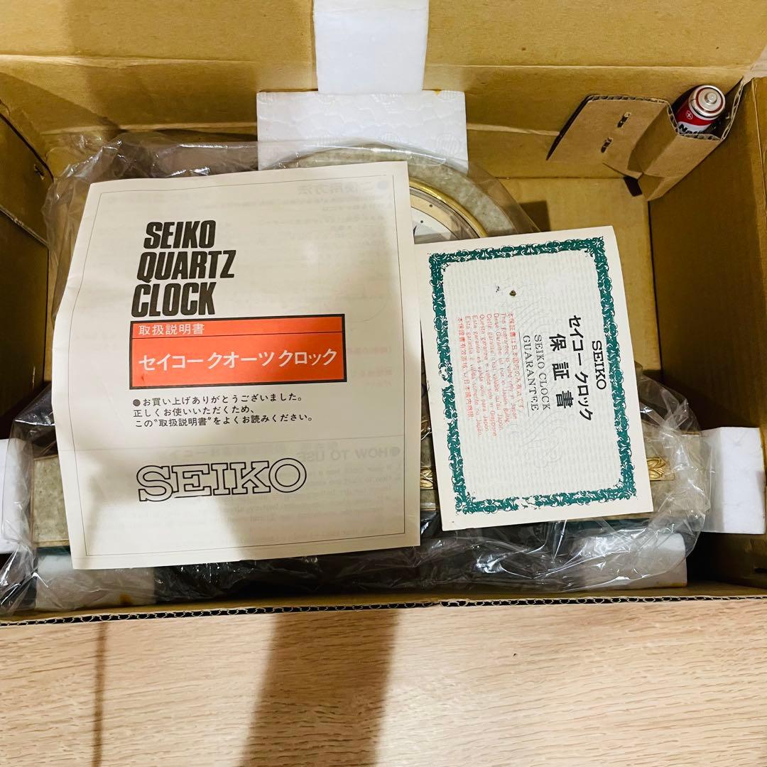 未使用 デッドストック SEIKO セイコー qz 224 置時計 昭和レトロ