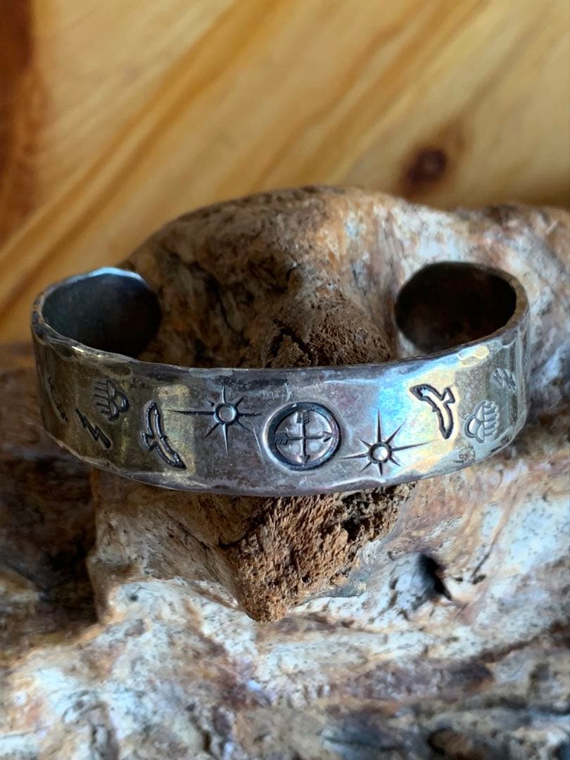 【超希少/初期】NAITIVE SPIRIT スタンプワーク　バングル【訳あり】