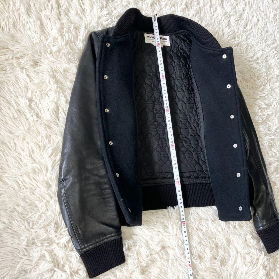 MUVEIL WORK ミュベールワーク ブルゾン スタジャン レザー 馬革