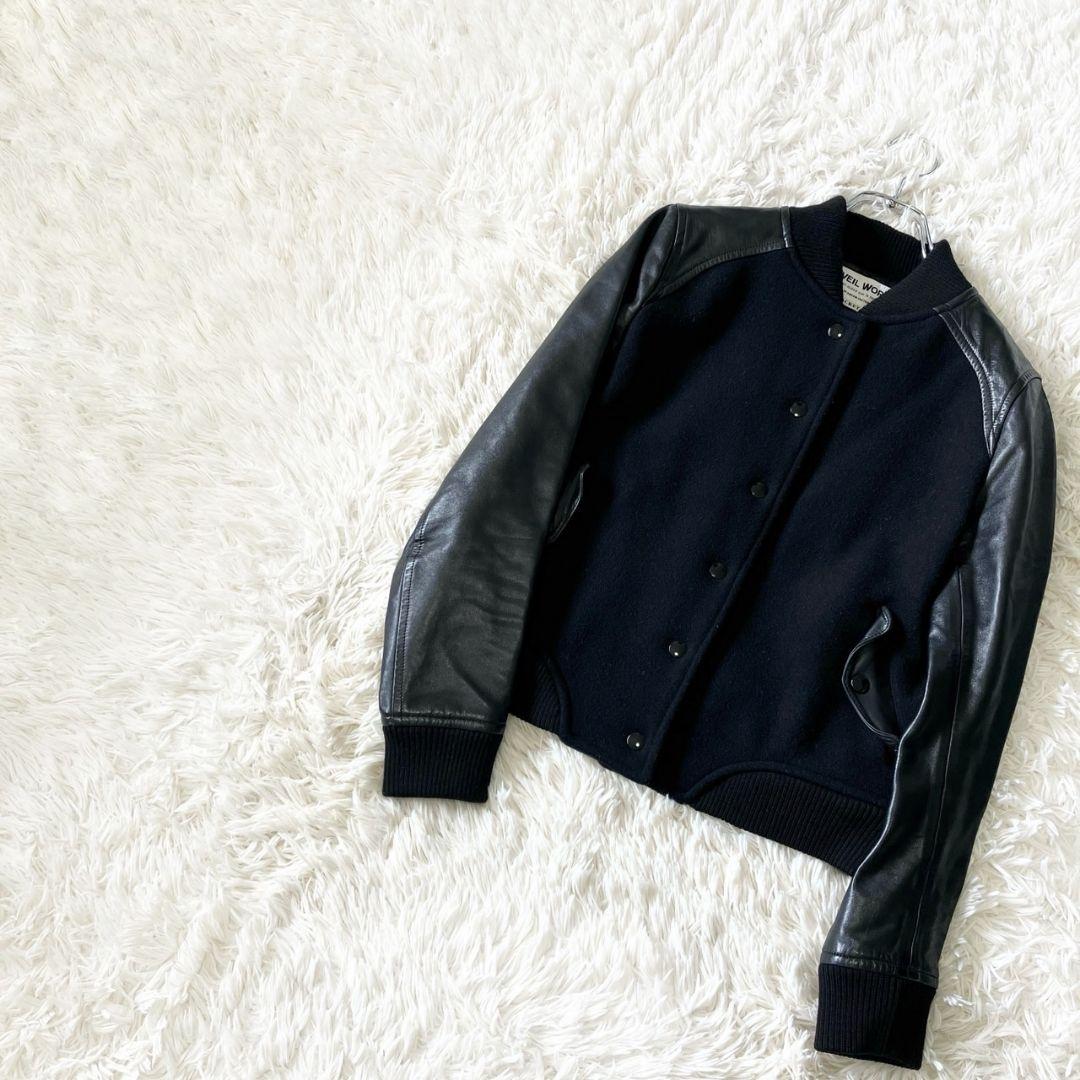 MUVEIL WORK ミュベールワーク ブルゾン スタジャン レザー 馬革