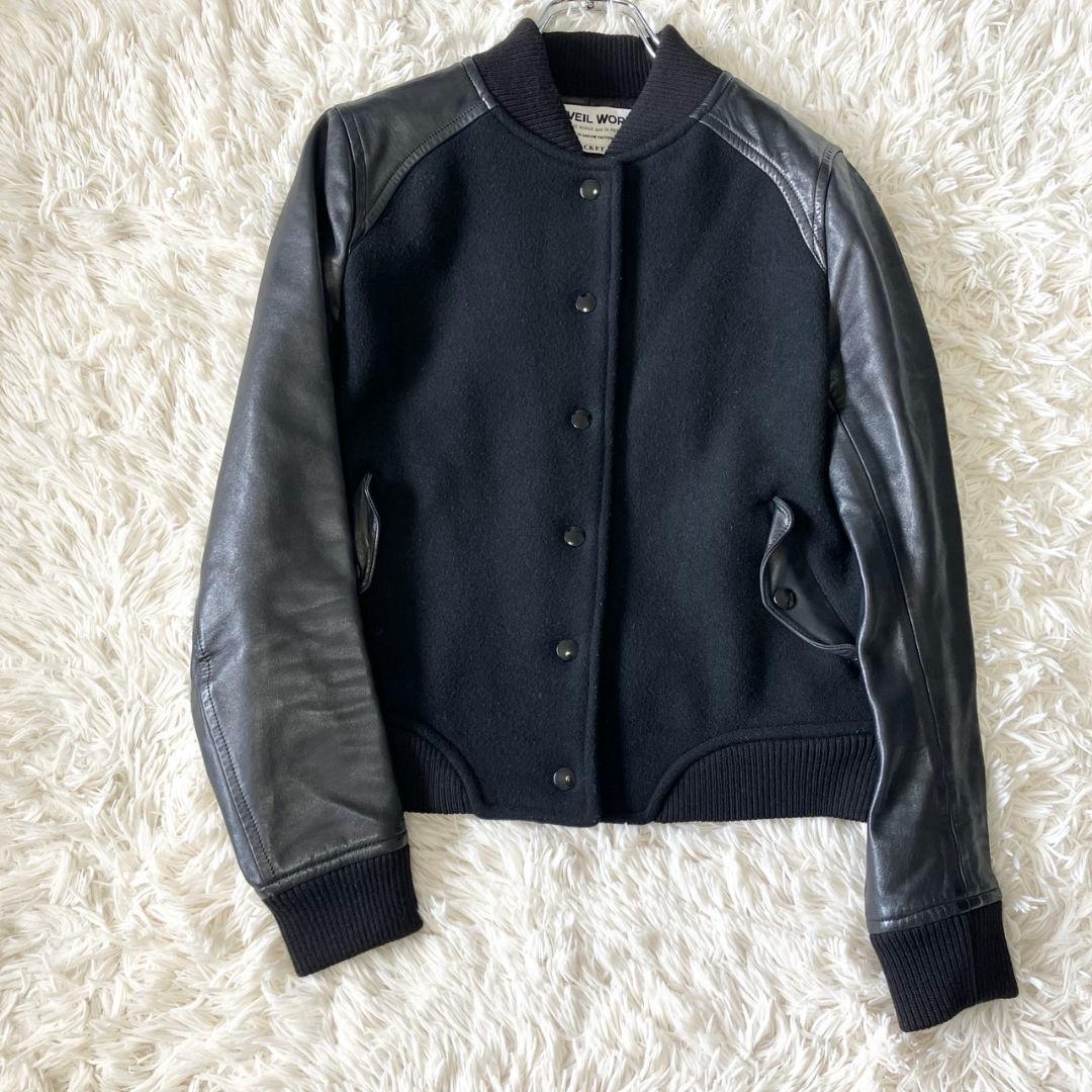 MUVEIL WORK ミュベールワーク ブルゾン スタジャン レザー 馬革