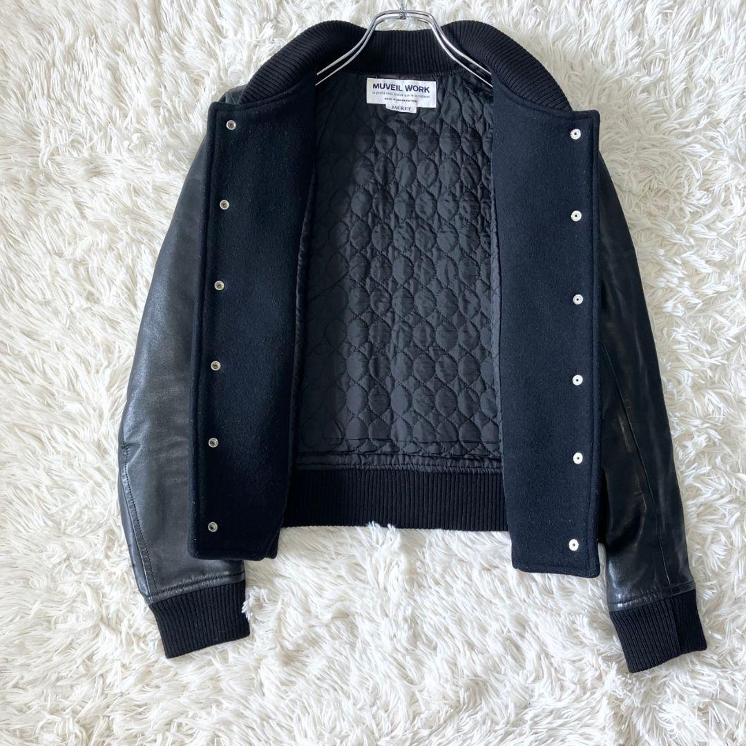 MUVEIL WORK ミュベールワーク ブルゾン スタジャン レザー 馬革