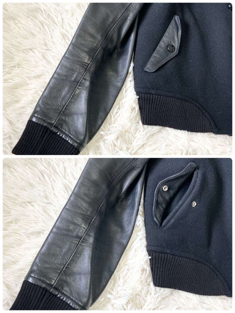 MUVEIL WORK ミュベールワーク ブルゾン スタジャン レザー 馬革