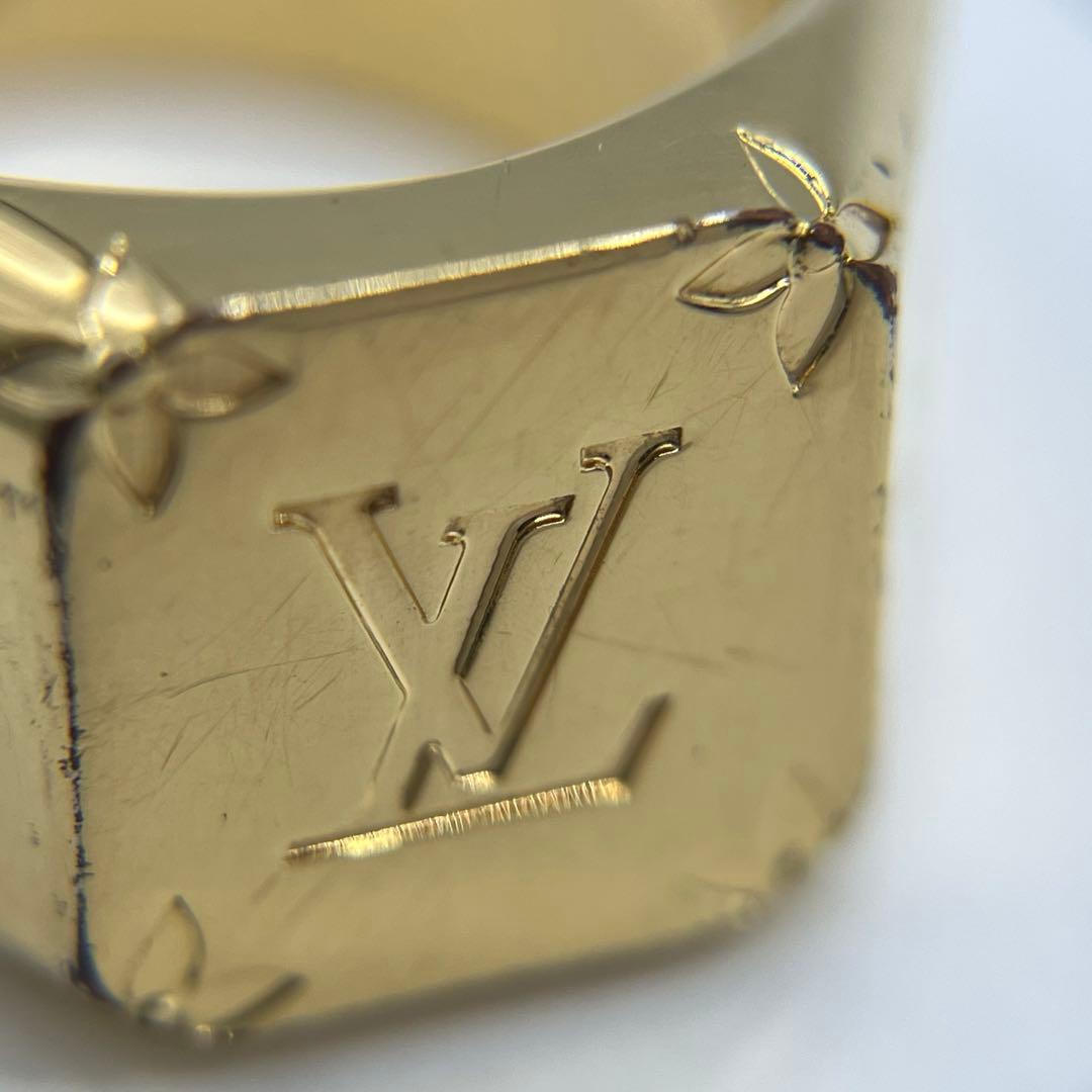 ルイヴィトン モノグラム シグネットリング Lサイズ 21号 M80191