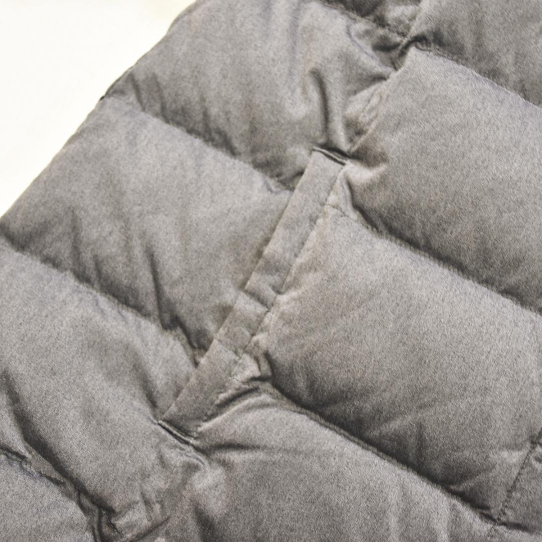 【上質】 シップス ストレッチファブリック ダウンジャケット 38 グレー ♪