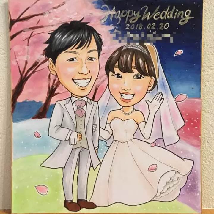 似顔絵ウェルカムボードお描きします